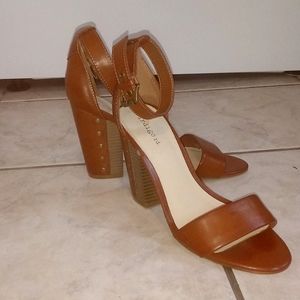 Indigo Rd Chunky Studded Heel Strappy Sandal